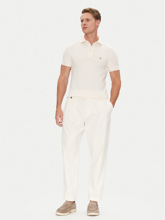 Tommy Hilfiger Tommy Hilfiger Polo 1985 MW0MW17771 Beis Slim Fit