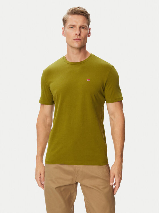Napapijri Napapijri Camiseta Salis Ss NP0A4H8D Caqui Regular Fit