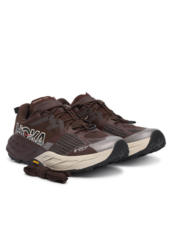 Hoka Маратонки за бягане Hoka Speedgoat 7 Gtx GORE-TEX 1176674 Тъмнокафяв