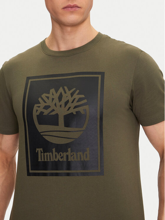 Timberland Timberland Футболка TB0A5WQQ Зелений Regular Fit