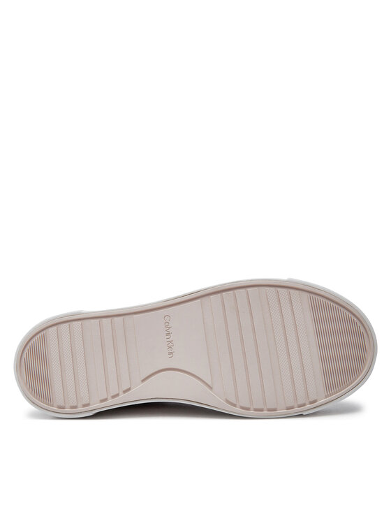 Calvin Klein Sneakers Calvin Klein Flatform Cup Lace Up W/Ml HW0HW02282 Maro