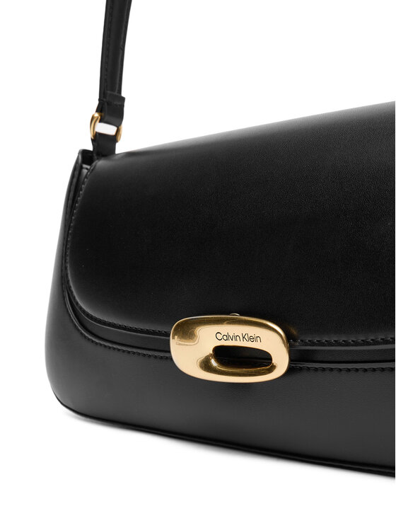 Calvin Klein Borsetta Calvin Klein Hardware Flap Shoulder Bag LV04F3146G Nero