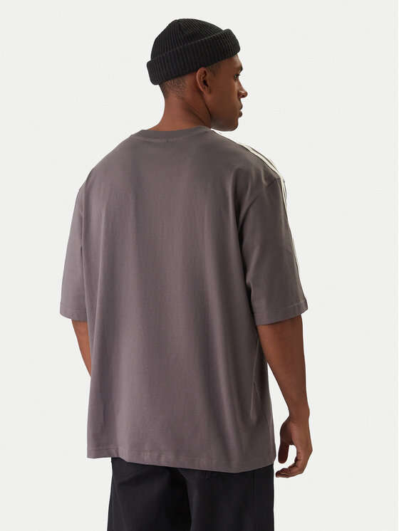 adidas adidas Футболка adicolor 3-Stripes KE1591 Сірий Oversize