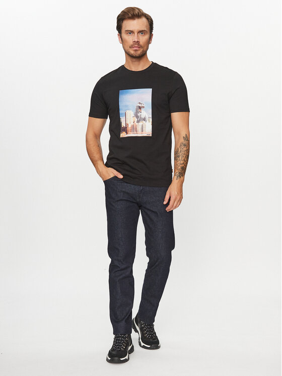 BOSS Boss Футболка Tefragile 50503535 Чорний Regular Fit