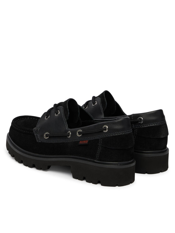 Clarks Лофери Clarks Cleyhill Boat 26186175 Чорний