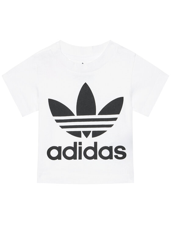 adidas adidas Футболка Trefoil DV2828 Білий Regular Fit