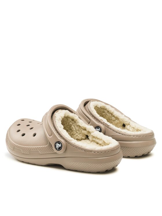 Crocs Чехли Crocs Crocs Classic Lined Clog 203591 Бежов