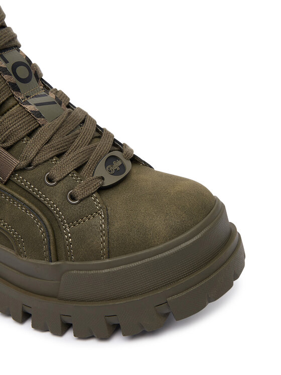 Buffalo Šnurovacia obuv Buffalo Buffalo Aspha NC Mid 1622602 Kaki