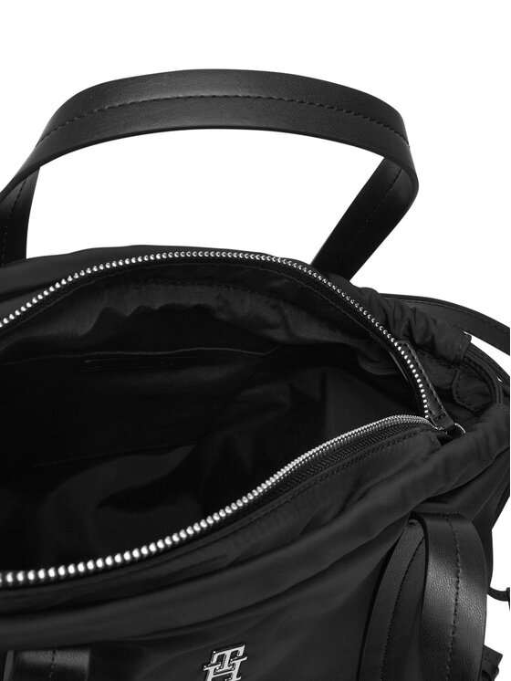 Tommy Hilfiger Mugursoma Tommy Hilfiger Th Soft Nylon Tote/Backpack AW0AW19029 Melns