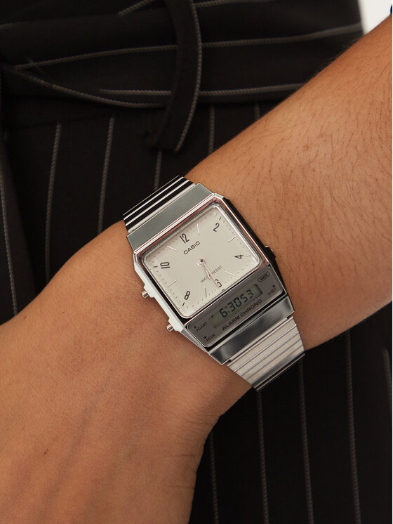 Casio Годинник Casio Vintage Edgy AQ-800E-7A2EF Срібний