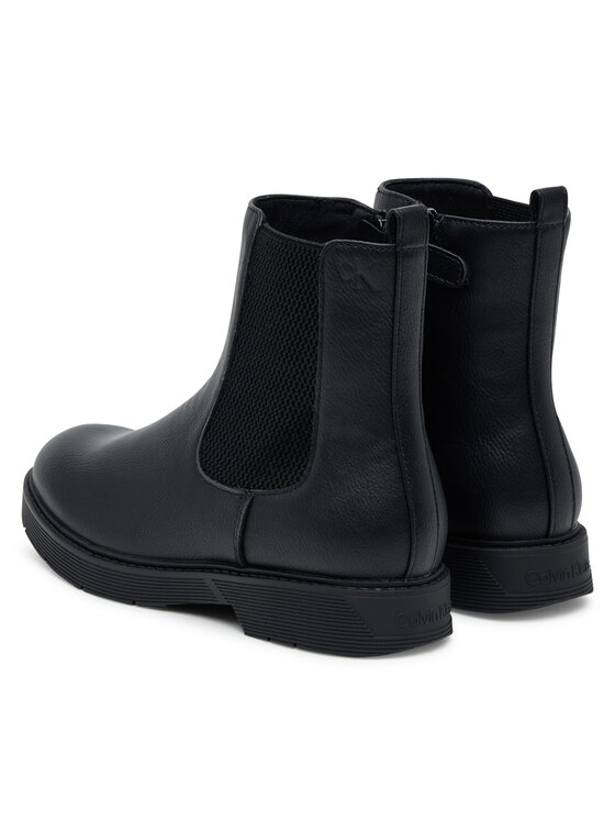 Calvin Klein Īsie zābaki Calvin Klein Chelsea Boot V3X5-83184-1355 D Melns