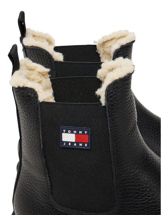 Tommy Jeans Sztyblety Tommy Jeans Tjw Chelsea Boot Wl EN0EN02826 Czarny