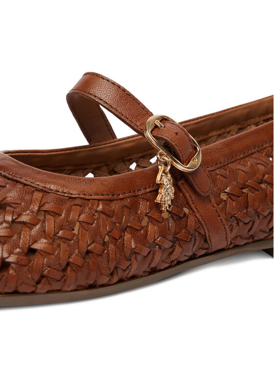 U.S. Polo Assn. Балетки U.S. Polo Assn. EO-LARISA001W/6L1 Світло-коричневий
