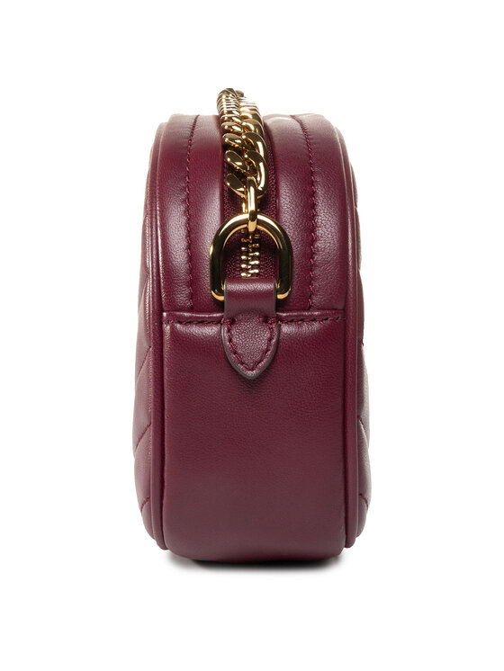 Tory Burch Сумка Tory Burch Kira Chevron Camera Bag 60227 Бордовий