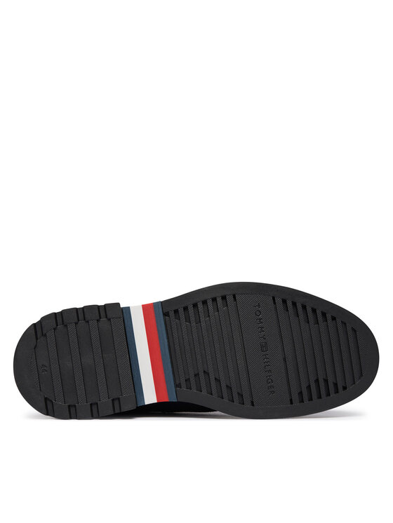 Tommy Hilfiger Gležnjarji Chelsea Tommy Hilfiger Corporate Casual Suede Chelsea FM0FM05952 Mornarsko modra