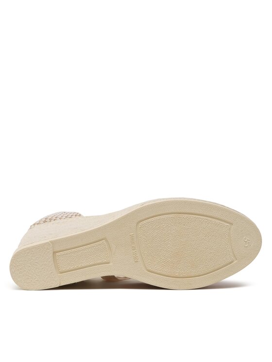 Manebi Еспадрильї Manebi Low Wedge Espadrilles M 1.1 WL Бежевий