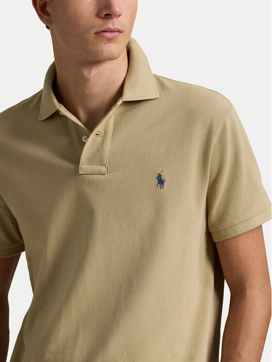 Polo Ralph Lauren Polo Ralph Lauren Polo marškinėliai 710536856462 Smėlio Slim Fit