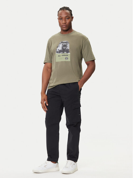 BOSS BOSS Camiseta Te_Wagon 50546958 Verde Relaxed Fit