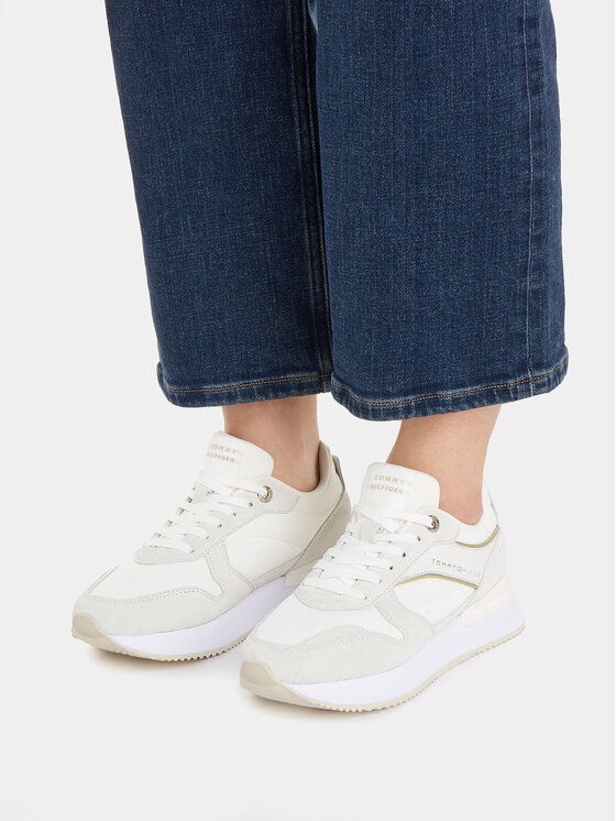 Tommy Hilfiger Zapatillas Tommy Hilfiger Elevated Feminine Runner FW0FW07594 Blanco