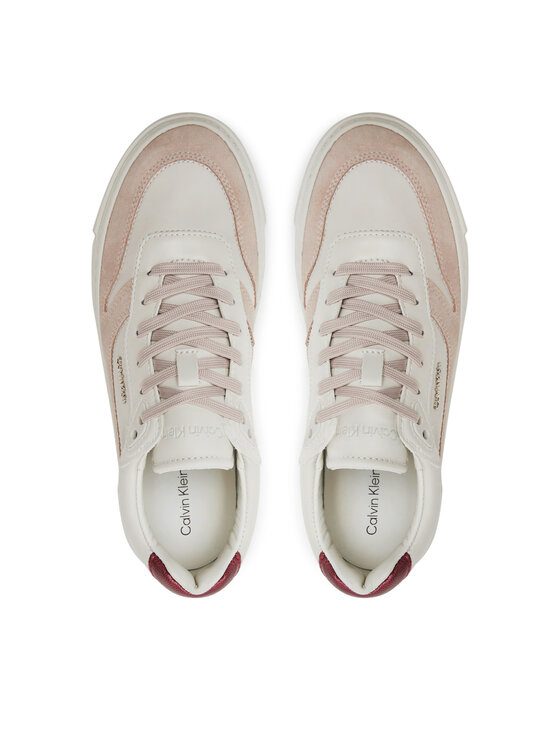 Calvin Klein Laisvalaikio batai Calvin Klein Ff Cupsole Lace Up W/Ml Mix M HW0HW02125 Smėlio