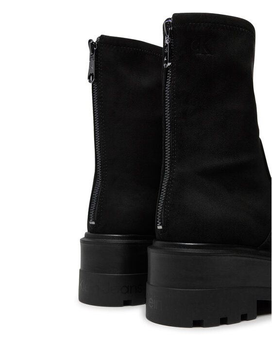 Calvin Klein Jeans Členková obuv Calvin Klein Jeans Flatform Zip Mg Ss YW0YW01602 Čierna