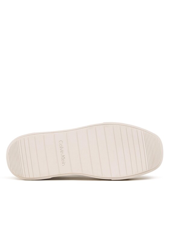 Calvin Klein Laisvalaikio batai Calvin Klein Squared Flatform Cupsole Lace Up HW0HW01775 Balta