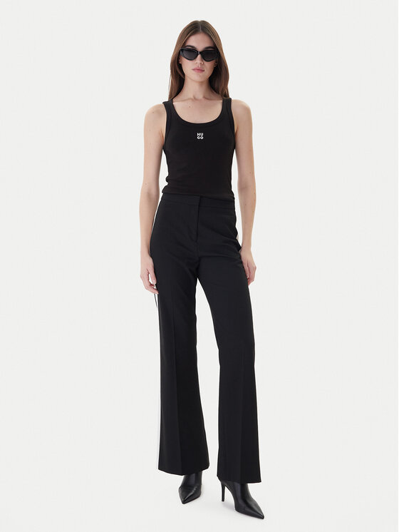 HUGO Hugo Топ Datamia 50514489 Чорний Slim Fit