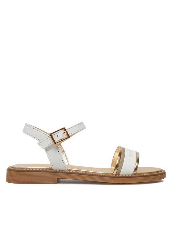 Tommy Hilfiger Sandały Tommy Hilfiger Sandal T4A2-33944-1281 S Biały