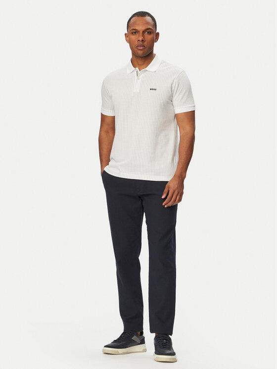 BOSS BOSS Polo Birdie 3 50559355 Blanco Regular Fit