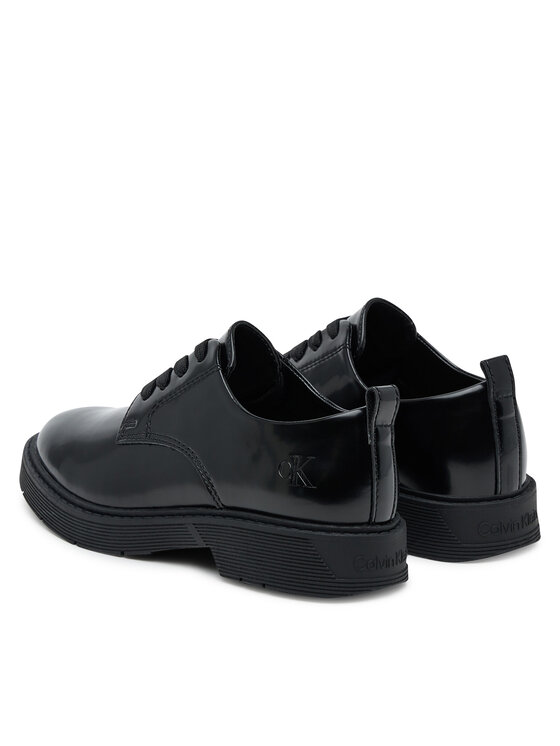 Calvin Klein Oxfordky Calvin Klein Low Cut Lace-Up Shoe V3X4-83182-1453 S Čierna