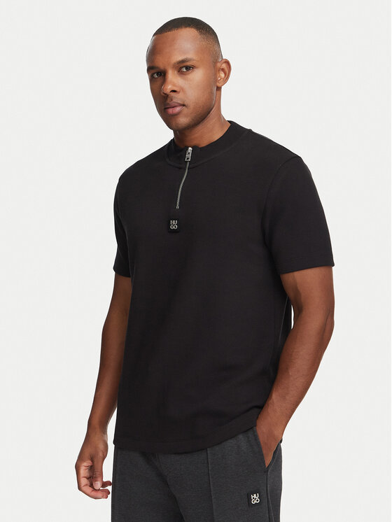 HUGO HUGO Футболка Dabi 50563018 Чорний Regular Fit