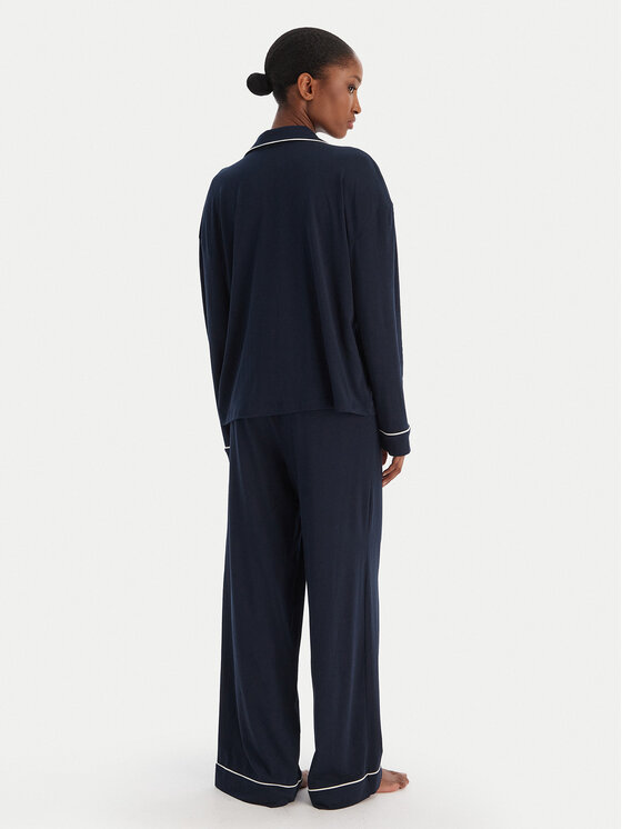 Tommy Hilfiger Tommy Hilfiger Pijama UW0UW06142 Azul marino Relaxed Fit