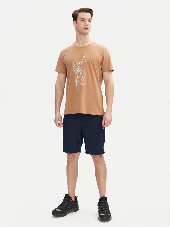 Aulp Aulp Majica Ticco Oranžna Regular Fit