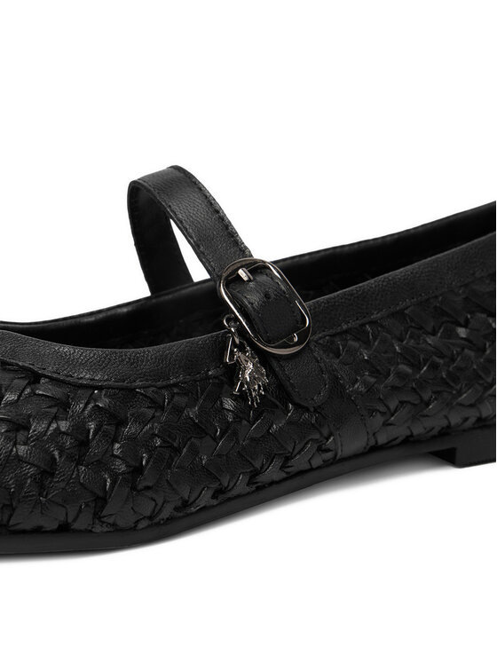 U.S. Polo Assn. Балетки U.S. Polo Assn. EO-LARISA001W/6L1 Чорний