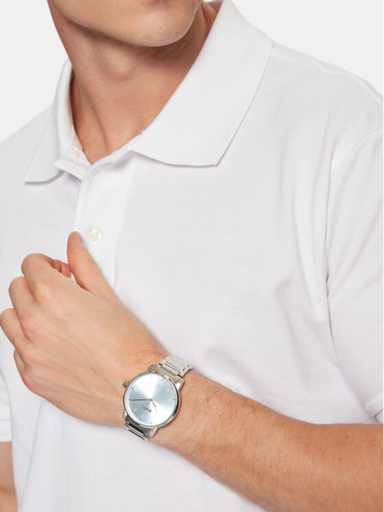 BOSS Годинник BOSS Dean 1514132 Срібний