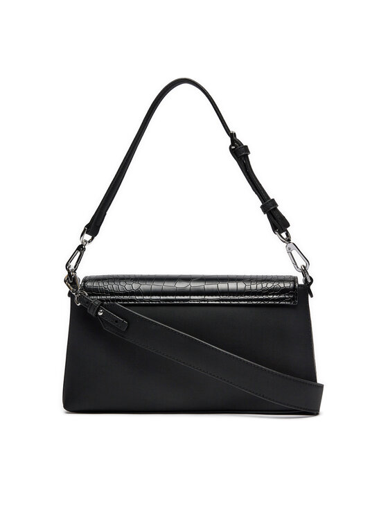 Calvin Klein Ročna torba Calvin Klein Ck Must Shoulder Bag_Croco K60K612111 Črna