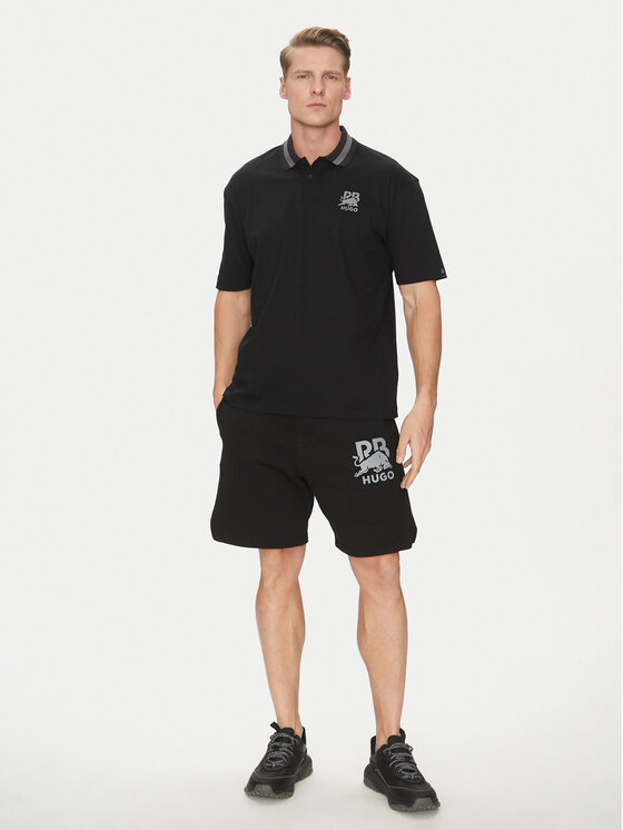 HUGO HUGO Поло Dodac_RB 50542748 Чорний Regular Fit