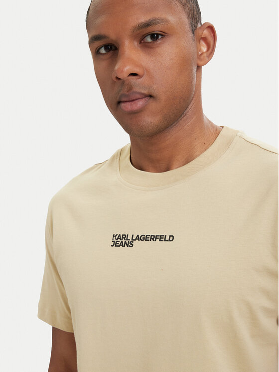 Karl Lagerfeld Jeans Karl Lagerfeld Jeans Camiseta B2M17090 Caqui Relaxed Fit