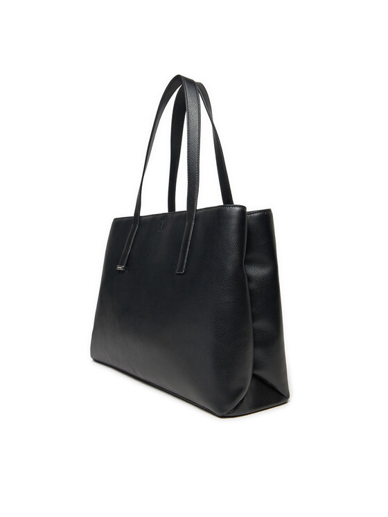 Calvin Klein Geantă Calvin Klein Ck Plaque Medium Shopper K60K612782 Negru