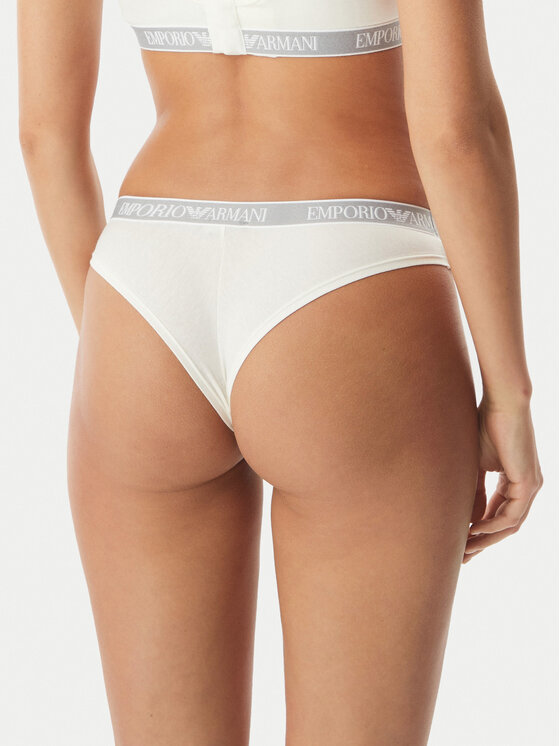 Emporio Armani Underwear Emporio Armani Underwear Conjunto de bragas brasileñas EW000404 AF19026 M0082 Blanco