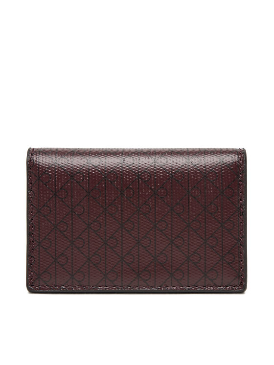 Calvin Klein Portafoglio Calvin Klein Emblem Aop Accordion Cardcase LV04F1083G Bordeaux