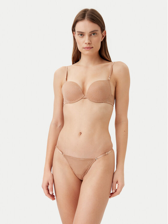 Guess Guess Бюстгальтер push-up O5RC12 KCLB0 Коричневий