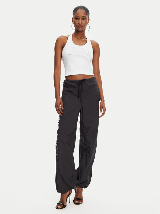 Juicy Couture Juicy Couture Felső Tied JCWCT125306 Fehér Slim Fit