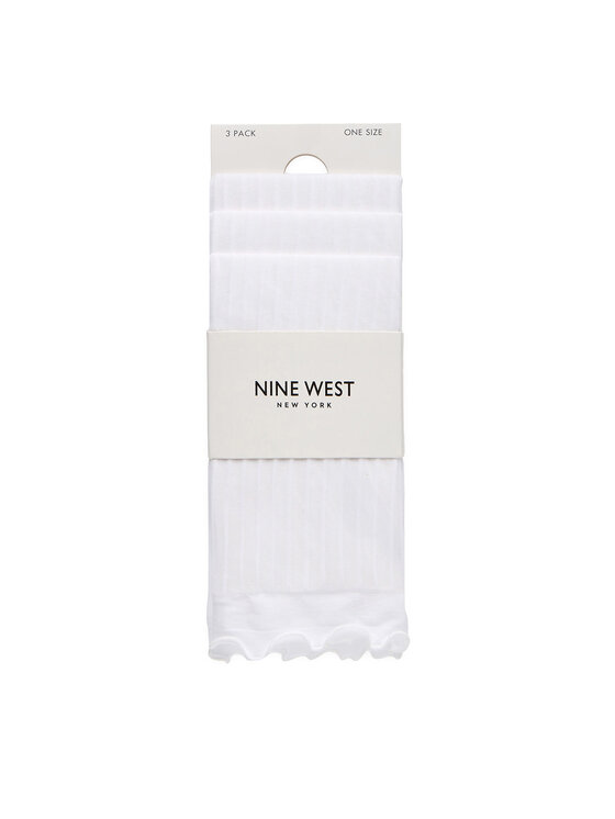 Nine West Довгі шкарпетки Nine West CEO_AS_NW_01_Z_AW25 (3-PACK) Білий