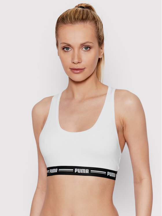 Puma Puma Top de sujetador Racer Back 907862 Blanco