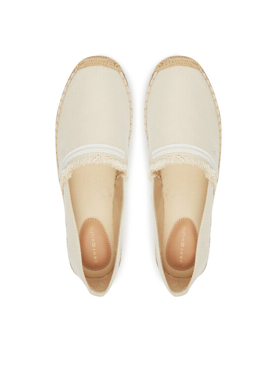 Tommy Hilfiger Espadrile Tommy Hilfiger Fringe Canvas Closed Espadrille FW0FW08881 Bež