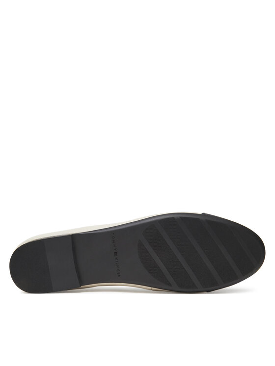 Tommy Hilfiger Μπαλαρίνες Tommy Hilfiger Toe Cap Leather Ballerina FW0FW08759 Μπεζ