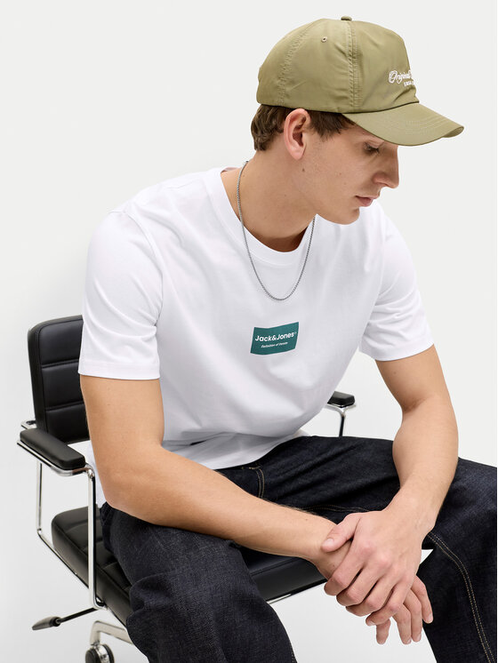 Jack & Jones Jack & Jones Camiseta Frank 12288092 Blanco Relaxed Fit