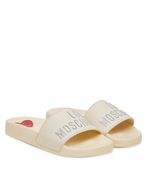 LOVE MOSCHINO Παντόφλες LOVE MOSCHINO JA28122G0MI13110 Εκρού