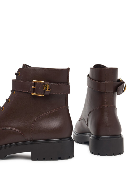LAUREN RALPH LAUREN Polacchine LAUREN RALPH LAUREN Allyson Logo Bo Bte 802P12046003 Marrone scuro